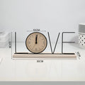 Nordic Wooden Table Clock – Minimalist Home Décor Piece