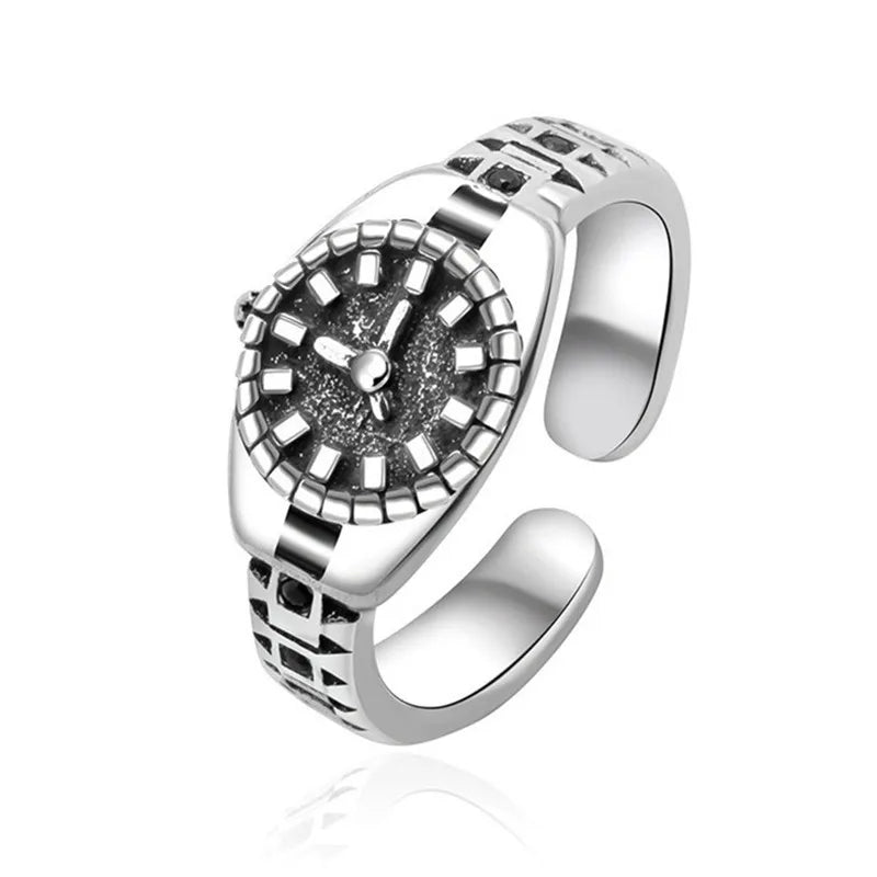 Vintage Punk Adjustable Ring – Eagle Tiger Snake Charm