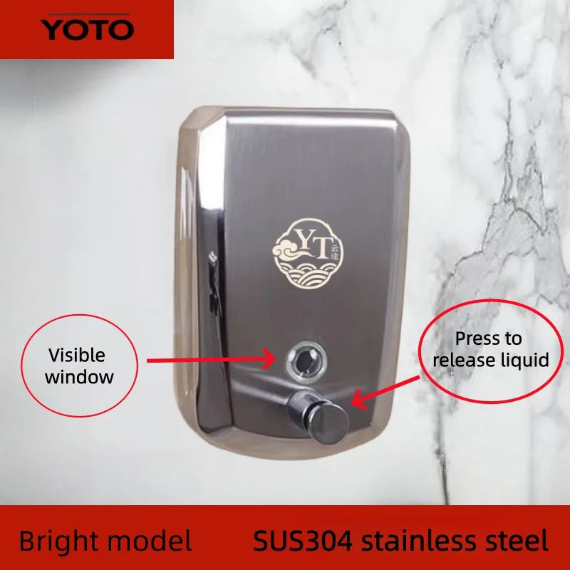 Wall-Mounted Stainless Steel Foam Soap Dispenser | Hotel & Home