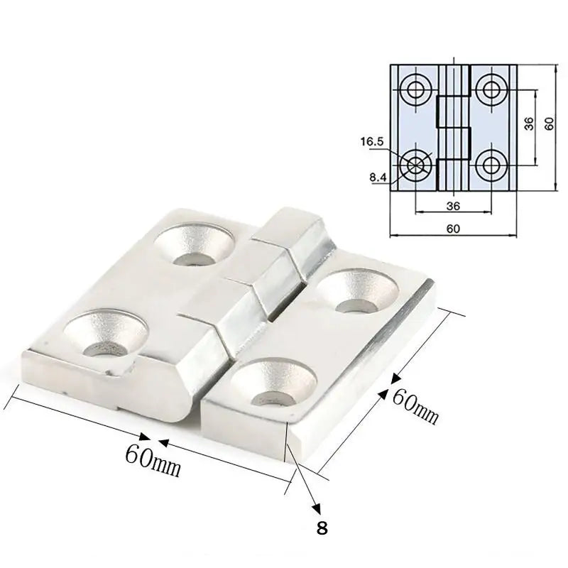 Stainless Steel Detachable Flag Hinge Lift-Off 40/50/60mm