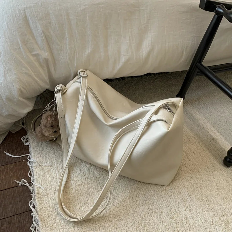 Nixie Vintage Brown Large Capacity Women's Shoulder Tote Bag