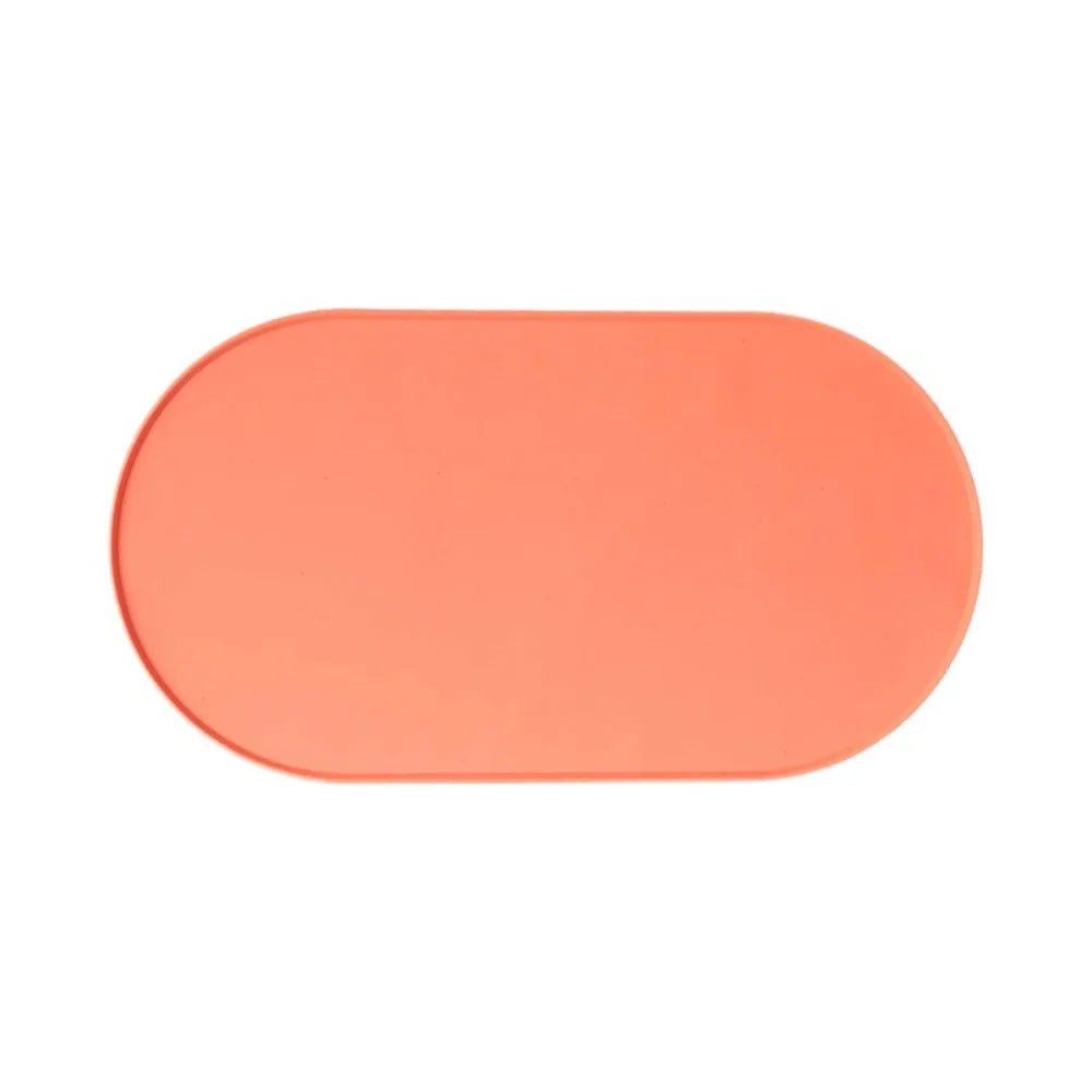 Silicone Pet Food Mat – Waterproof, BPA-Free, Raised Edges