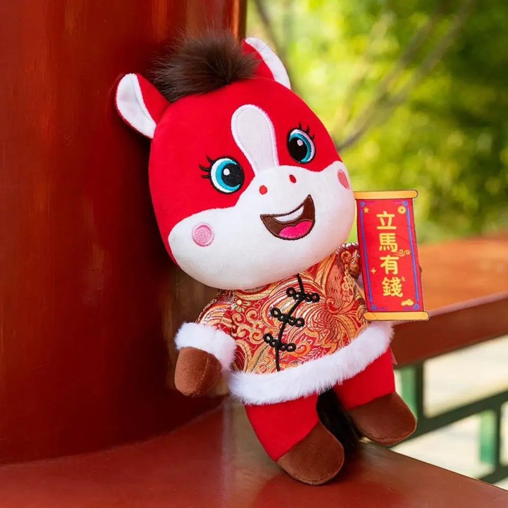 Zodiac Horse Plush Doll – 2026 Chinese New Year Mascot Gift