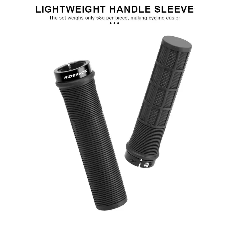 MTB Handlebar Grips Aluminum Lock-On Non-Slip Bike Grips 133mm