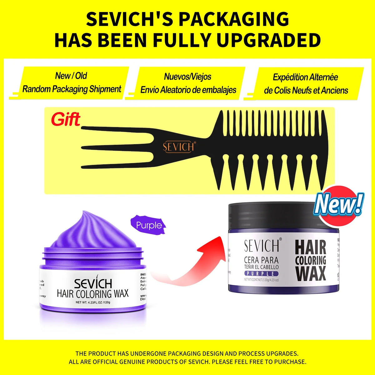 SEVICH Temporary Hair Colour Wax – Hair, Beard & Brow Dye