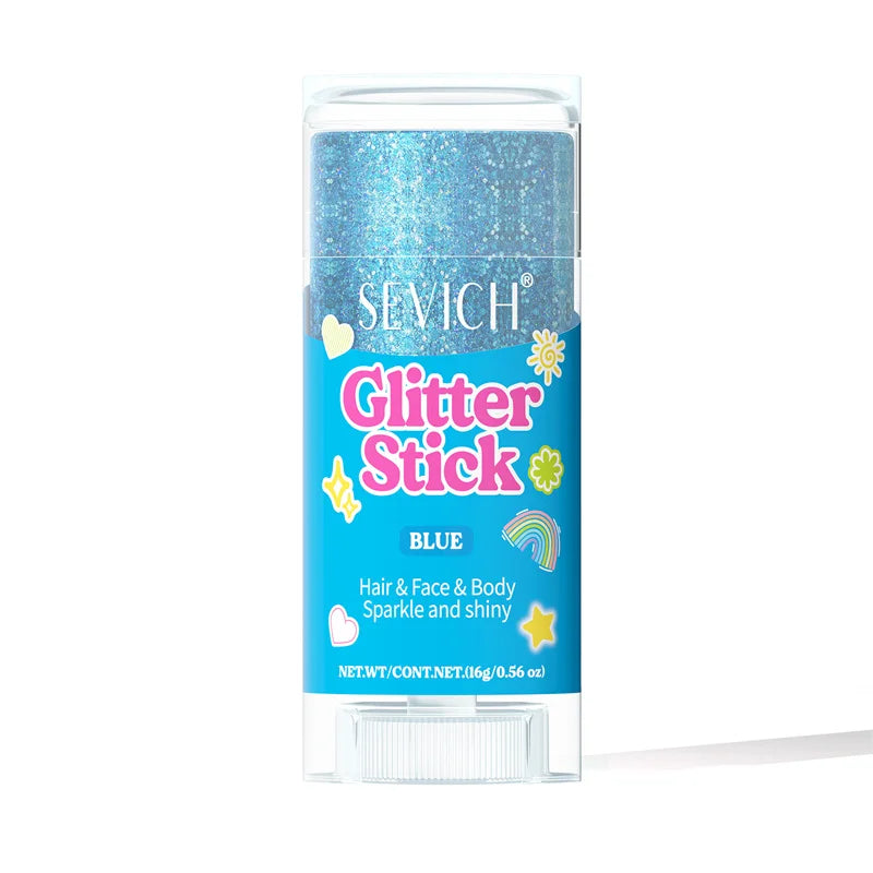 Sequin Body & Hair Glitter Gel Stick – 8 Colors Festival Makeup