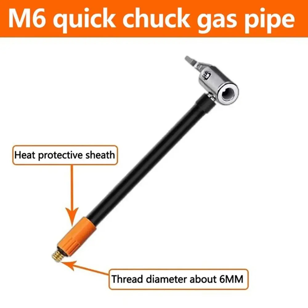 M6 Thread Tire Inflator Hose Adapter | Push-Lock Anti-Leak