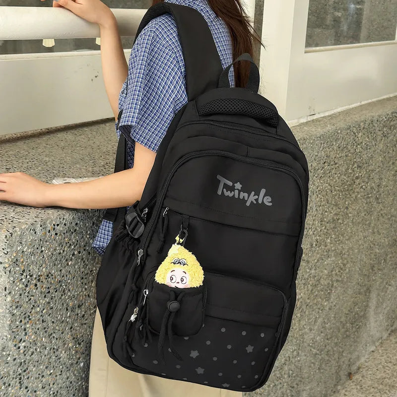 Korean Style Large Capacity Waterproof School Backpack