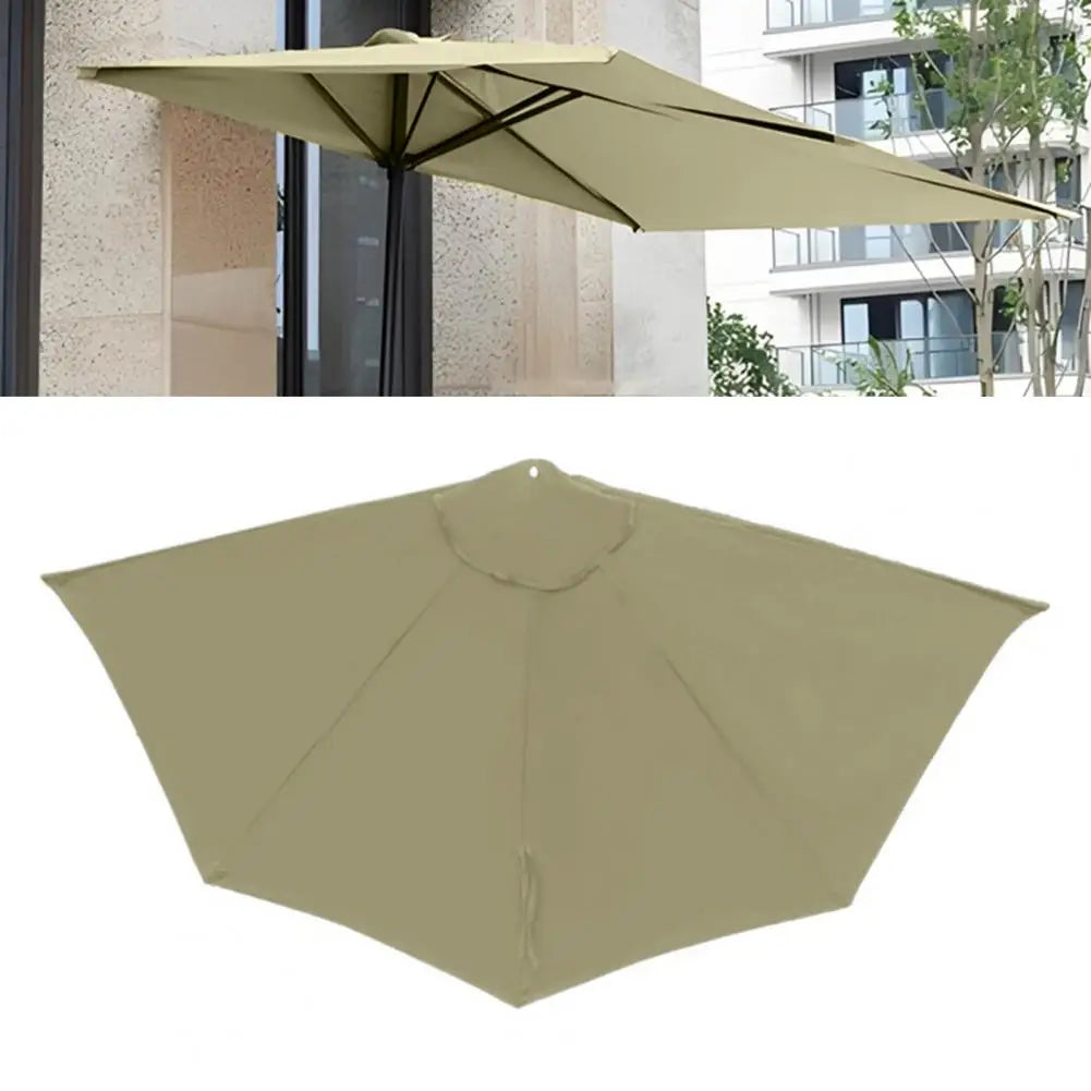 Semi-Circular Umbrella Replacement Canopy UV30+ Outdoor Shade