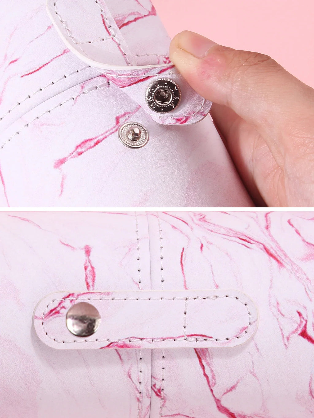 PU Leather Makeup Brush Holder Waterproof Travel Cylinder Bag