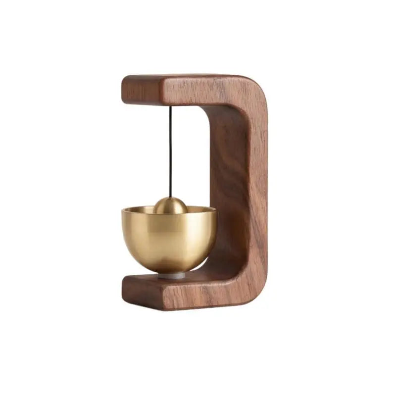 Wooden Wind Chime Magnetic Brass Doorbell | Home Décor Bell