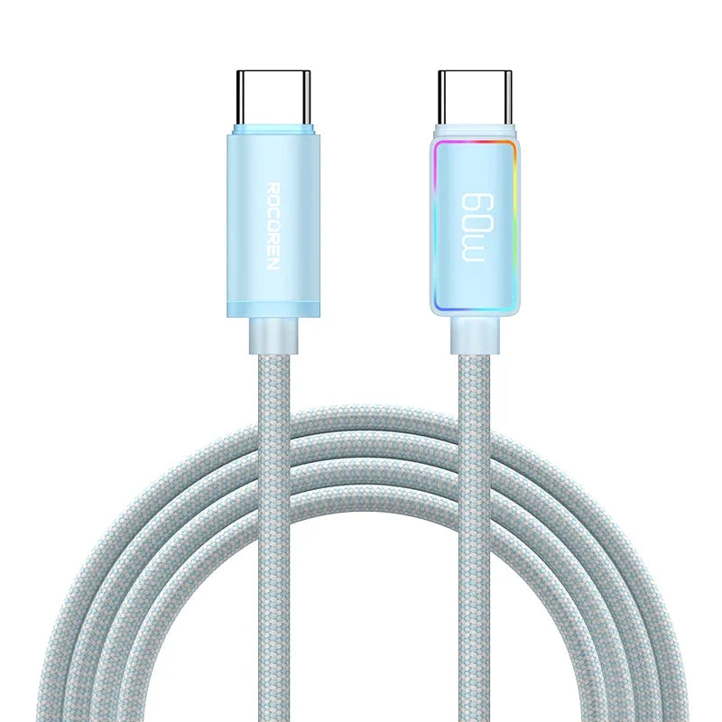 Rocoren 100W USB-C Cable 5A PD 3.1 Fast Charging – Samsung, Mac