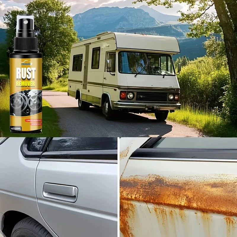 Metal Rust Remover & Protective Spray for Car Parts & Rims