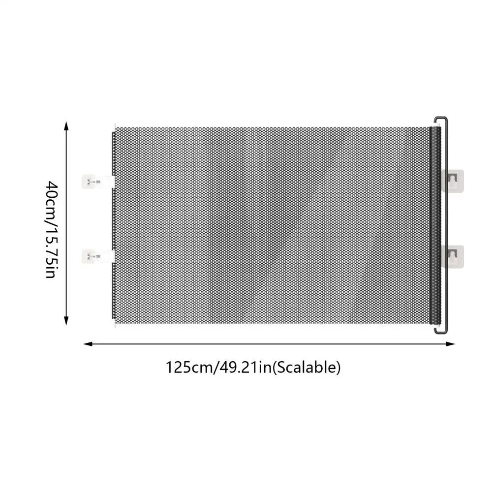 Retractable Mesh Pet Safety Gate for Dogs & Cats | No Drill