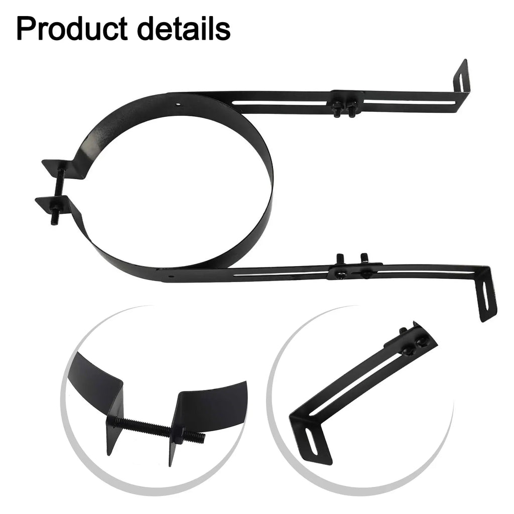 Adjustable Stainless Steel Chimney Pipe Wall Bracket | 150mm