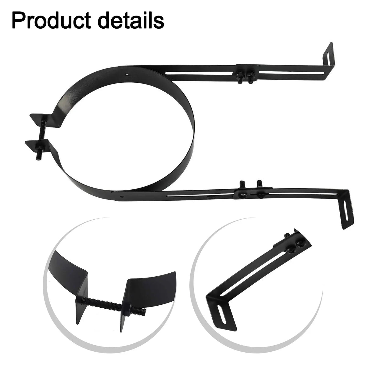 Adjustable Stainless Steel Chimney Pipe Wall Bracket | 150mm