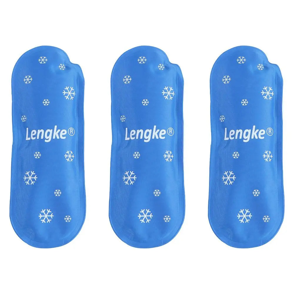 3-Pack Reusable Travel Gel Ice Packs – Compact Cold Cooling Bag