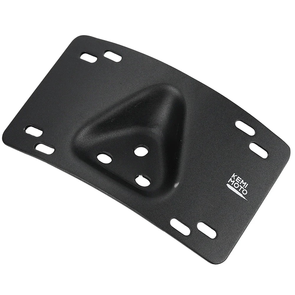 Motorcycle Curved Laydown License Plate Bracket | Softail Dyna