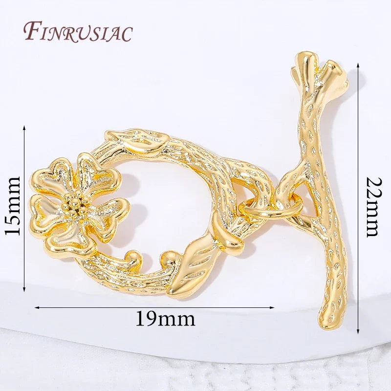 18K Gold Plated Toggle Clasps – DIY Jewelry Findings