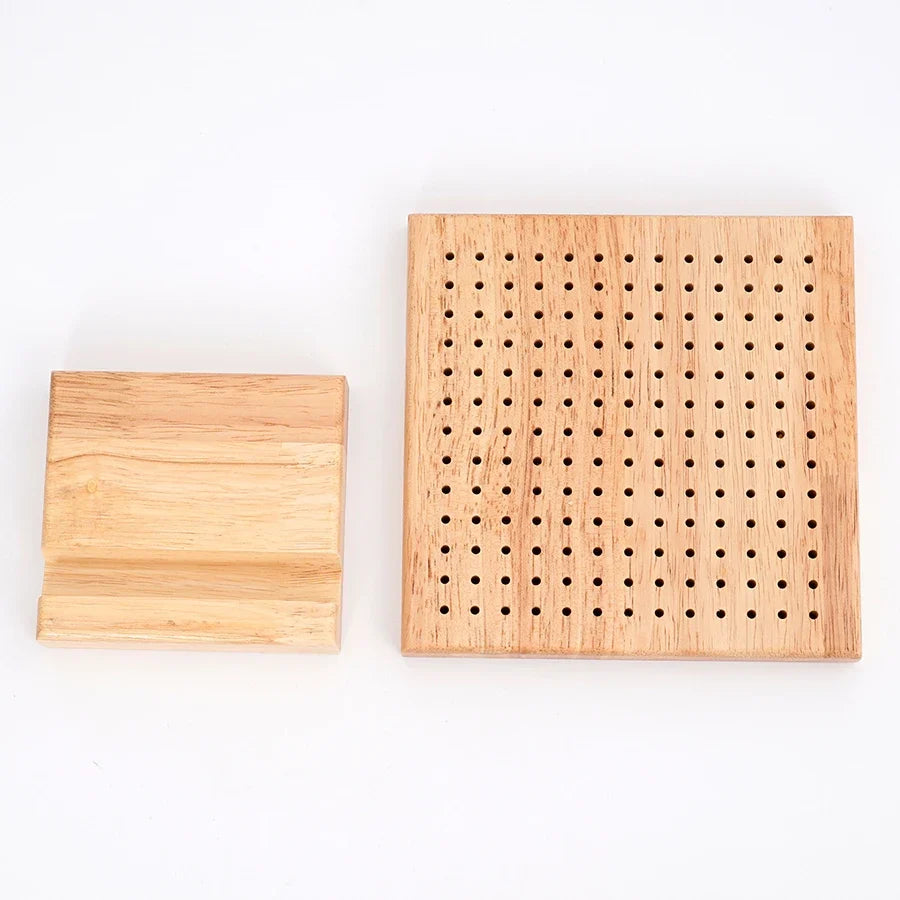 Wooden Crochet Blocking Board – Multi-Size Knitting Mat Set