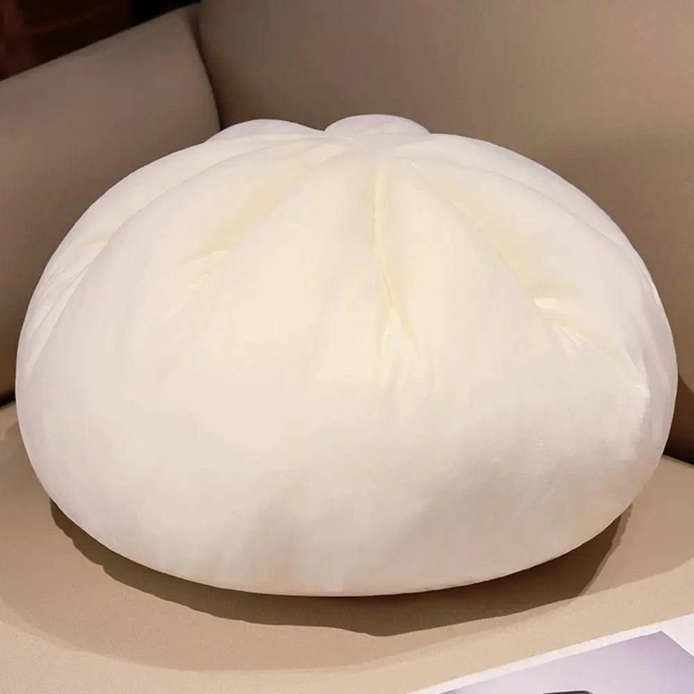 Steamed Bun Cushion | Soft Velvet PP Cotton Throw Pillow 45cm