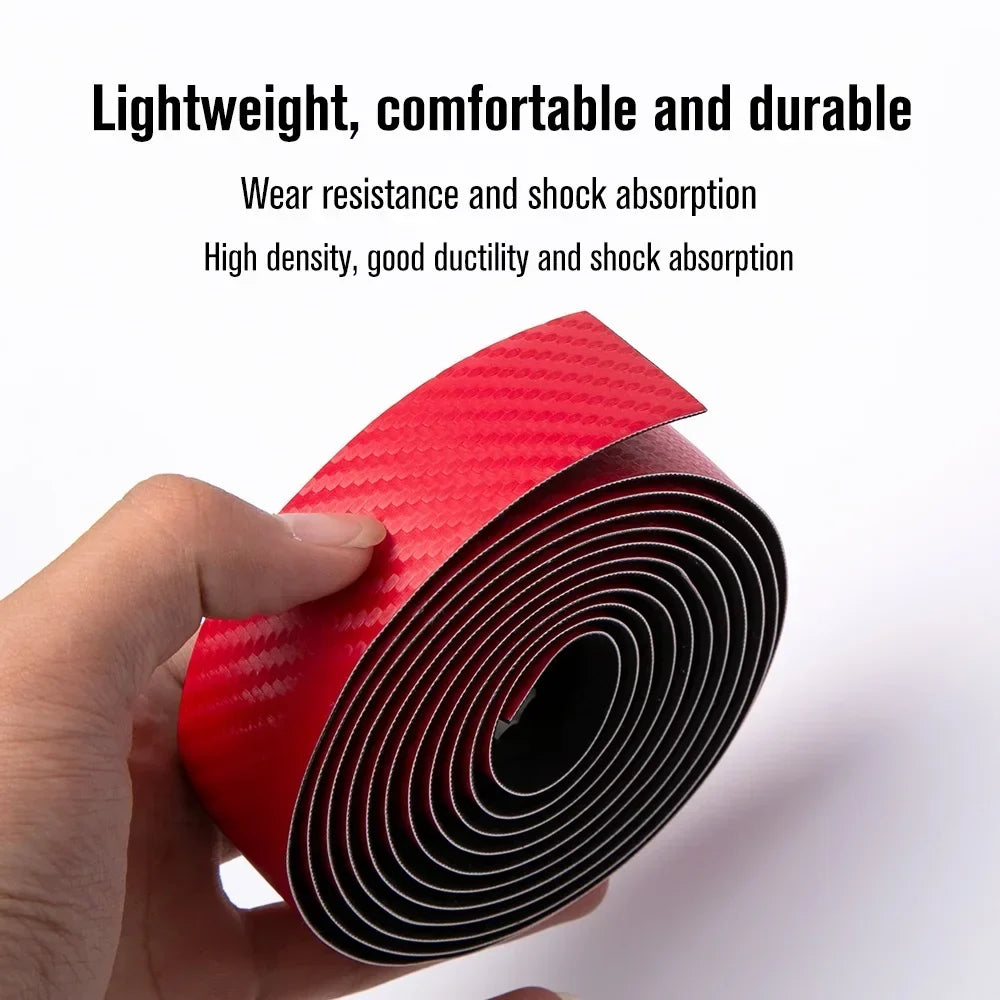 Carbon Fiber PU Road Bike Handlebar Tape – Anti-Slip Bar Wrap