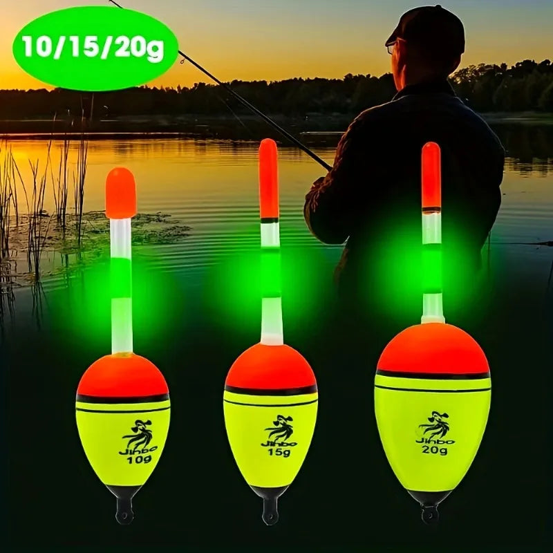 3PCS Luminous Fishing Float Bobber Set – Sea & Carp Fishing
