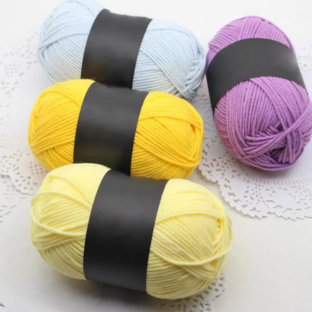 4-Ply Milk Cotton Yarn – Ultra Soft Crochet & Knitting Wool