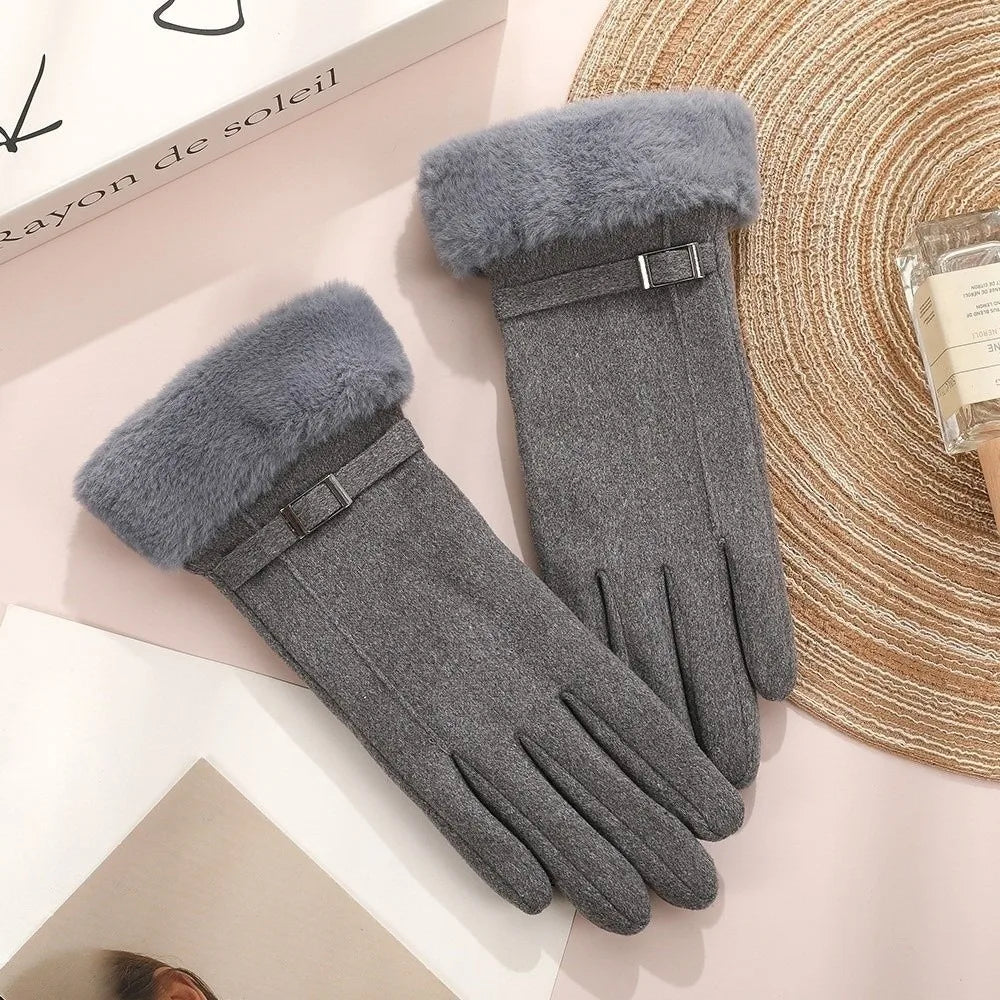 Women's Windproof Touchscreen Winter Gloves – Full Finger Warm