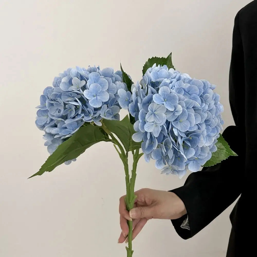 Large 3D Silk Hydrangea Artificial Flowers – Lifelike Fake Blooms