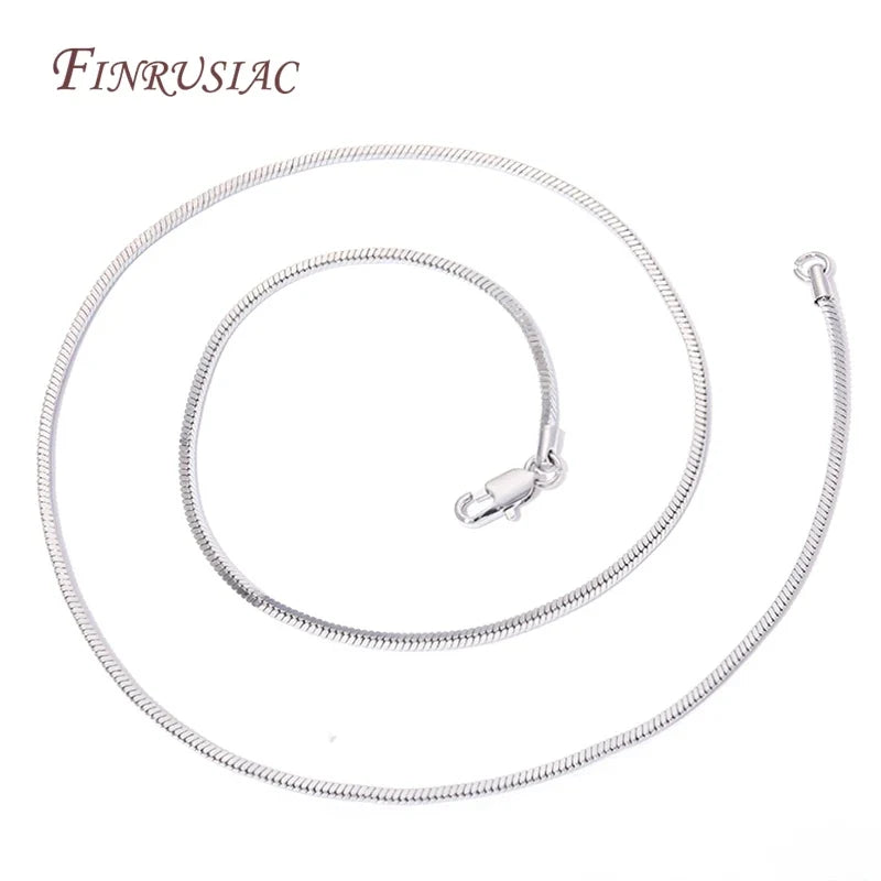 18K Gold Plated Snake Chain Necklace 50CM – Unisex DIY Jewelry
