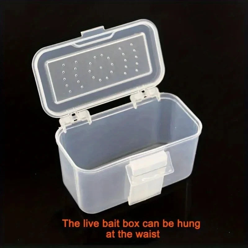 Portable Waist Hanging Fishing Bait Box – Worms & Insects