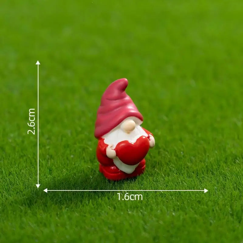 4pcs Mini Resin Gnome Figurines – Fairy Garden Mushroom Décor