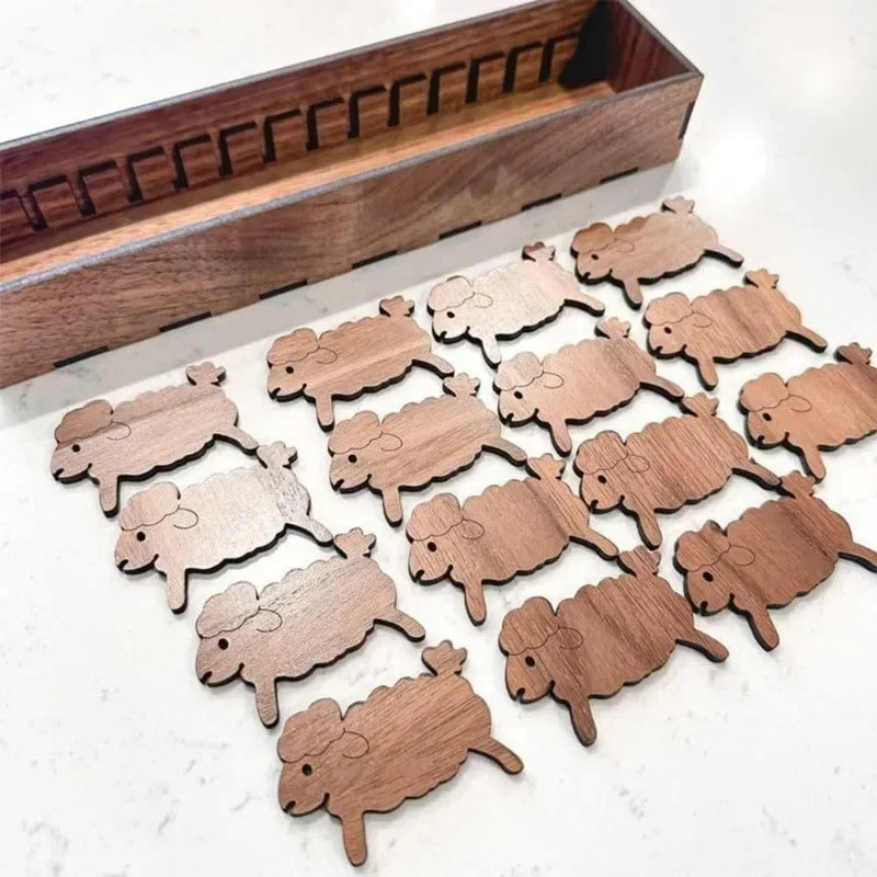 Wooden Animal Bobbin Set – Embroidery Floss Thread Organizer