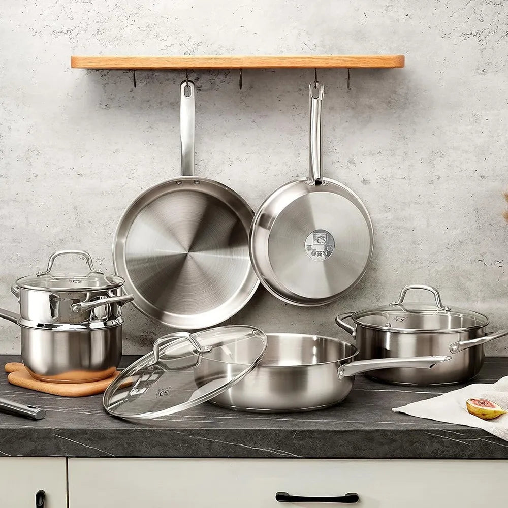 KOCH SYSTEME CS 10-Pc Stainless Steel Cookware Set | Induction