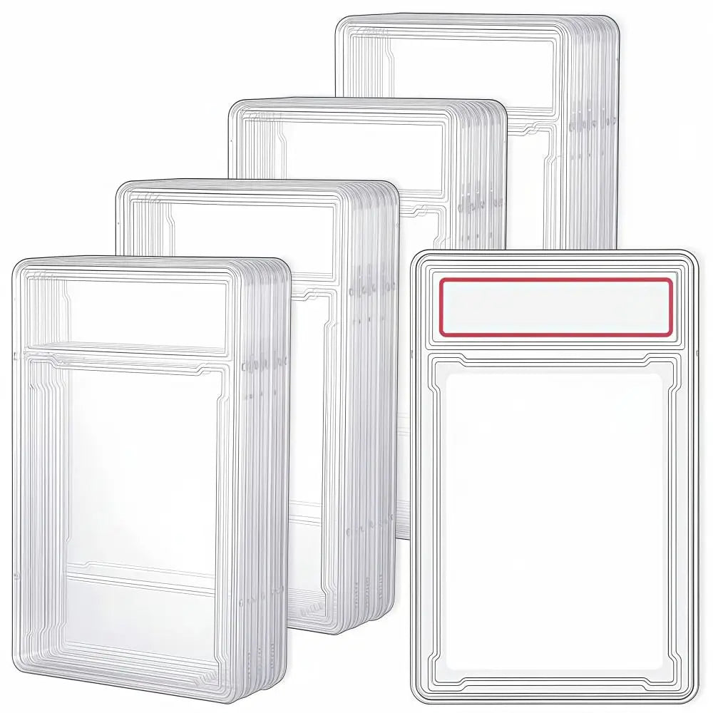 Transparent 35PT Trading Card Case UV Protection Collectible Box