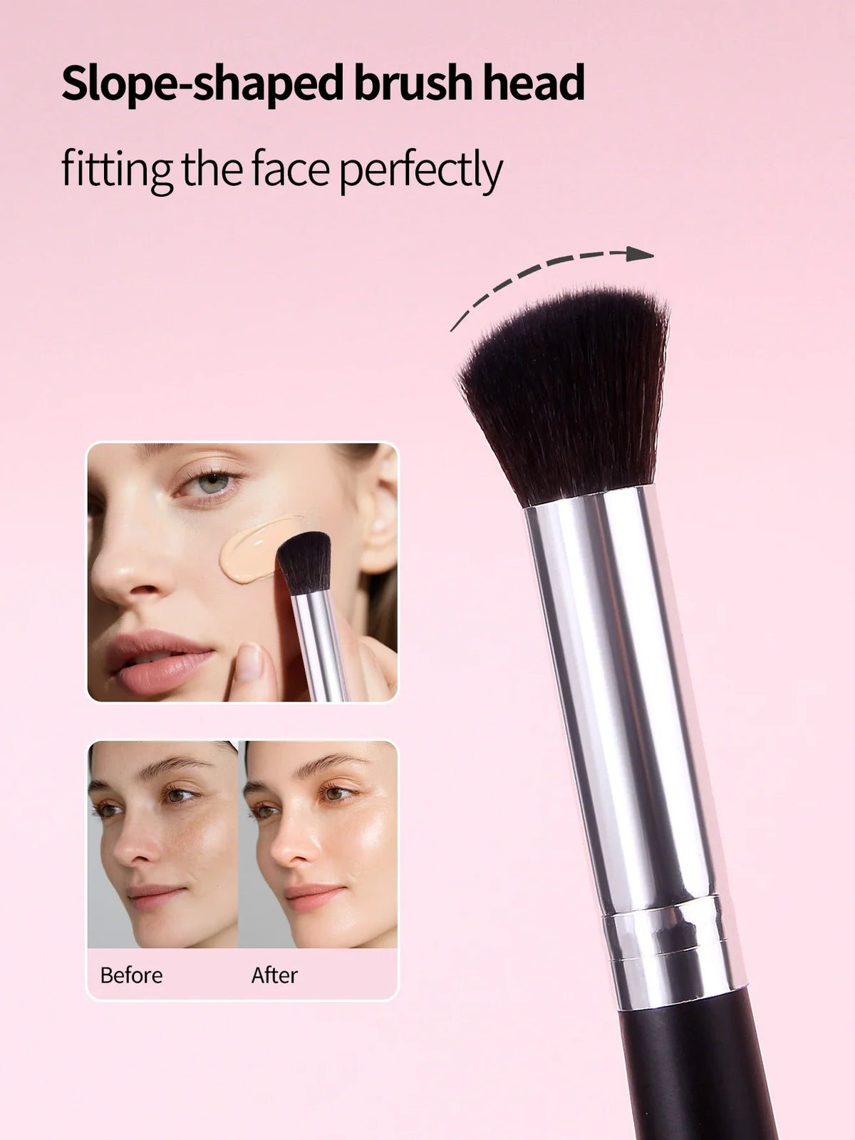 2pcs Flat Head Precision Concealer Brush Set | Nixie