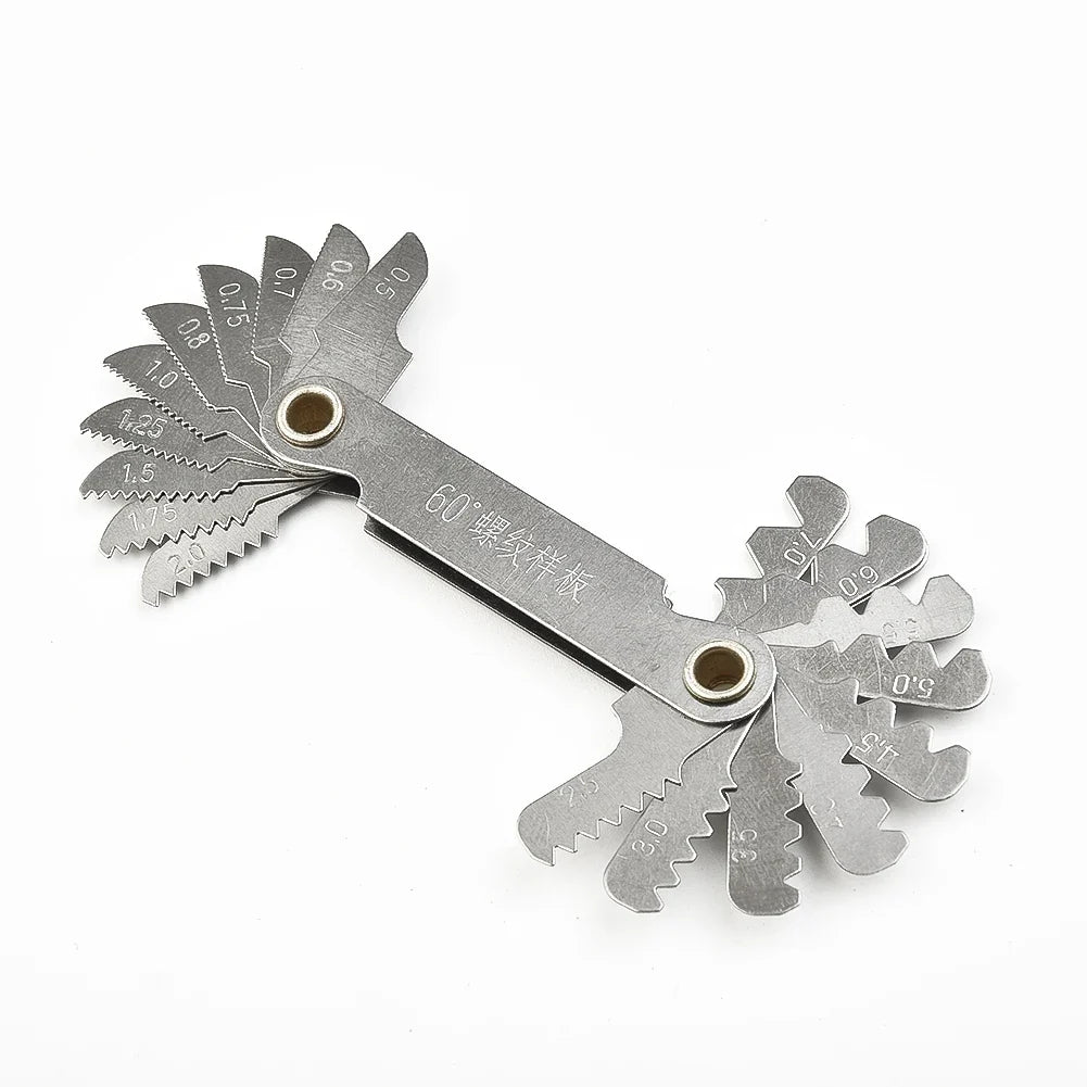 Thread Pitch Gauge Set – 55° & 60° Metric Imperial Screw Tool