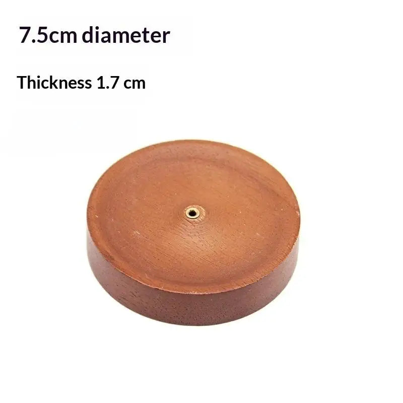 Black Walnut Round Incense Burner & Agarwood Tray Holder