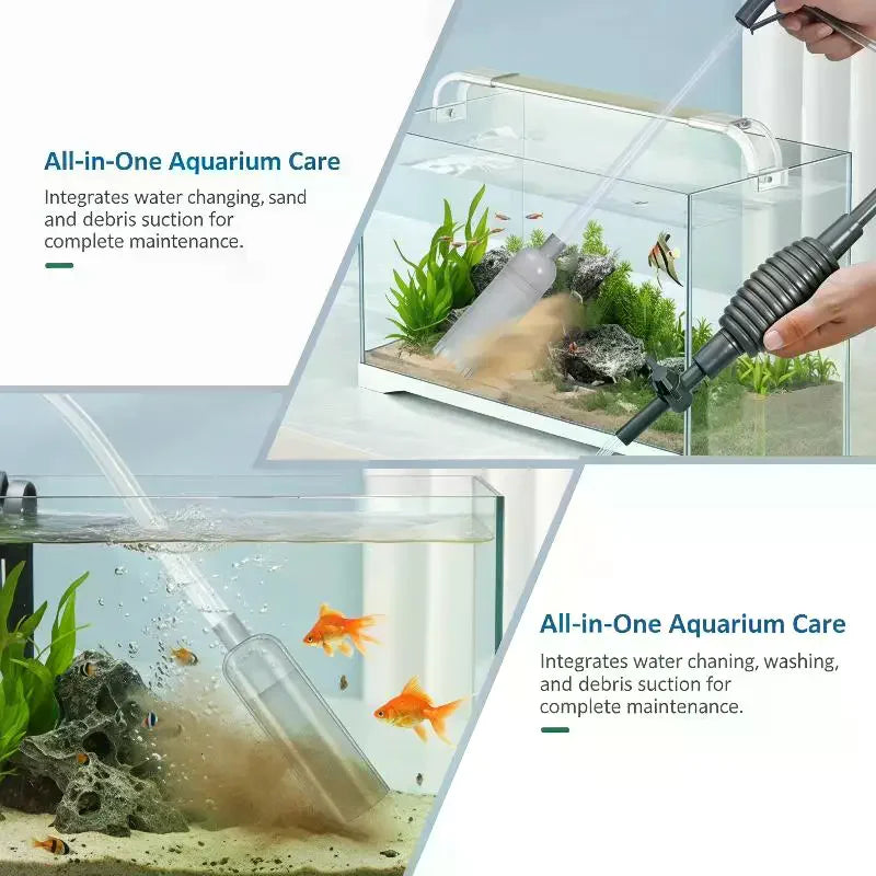Aquarium Siphon Vacuum Gravel Cleaner & Water Changer Kit