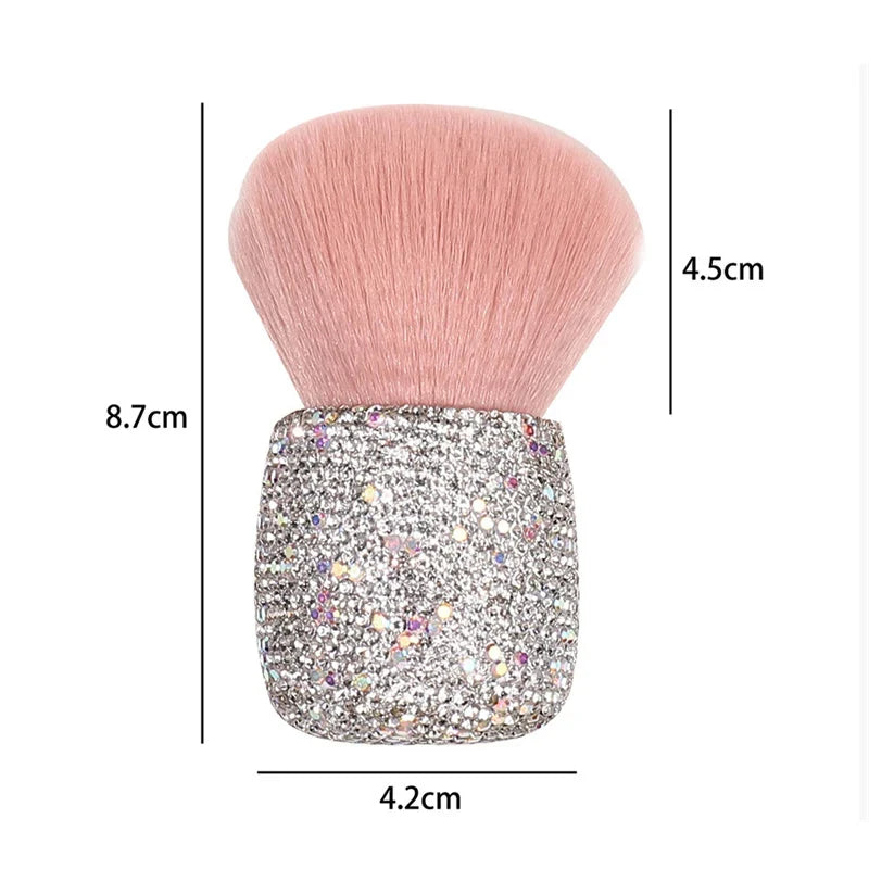 Diamond Handle Mushroom Head Powder & Blush Makeup Brush
