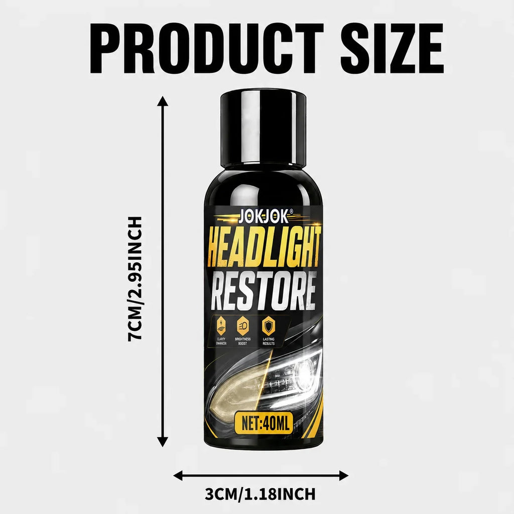 Car Headlight Restoration Kit – Remove Yellowing & Oxidation