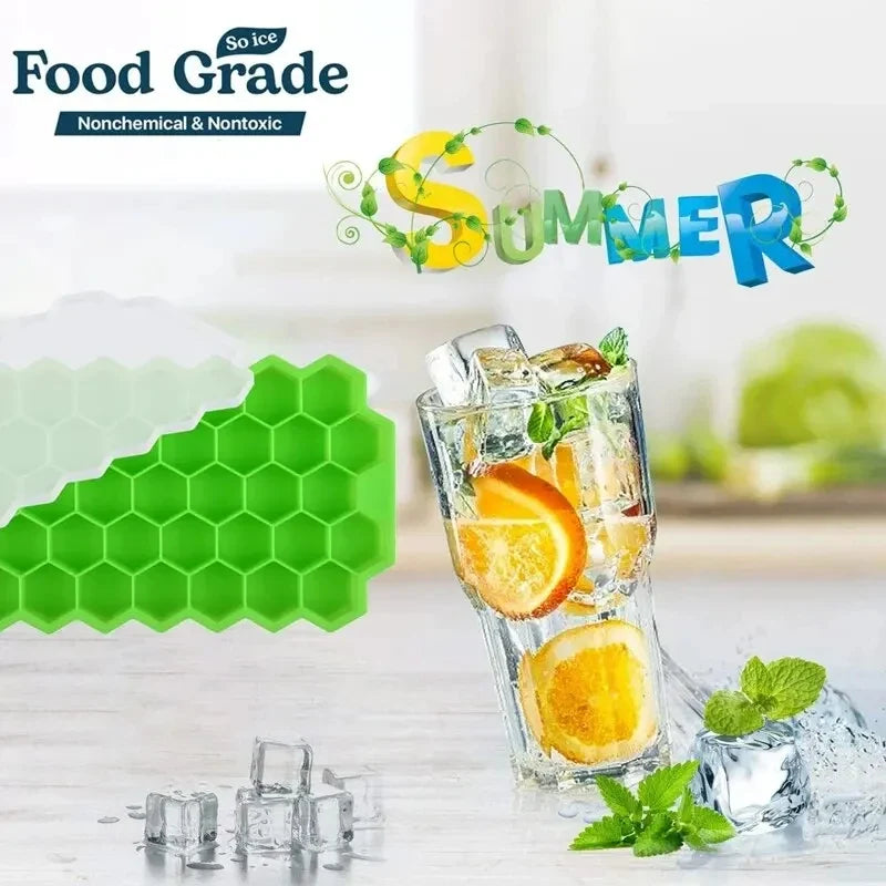 Honeycomb 37-Cube Ice Tray DIY Ice Mold – Nixie