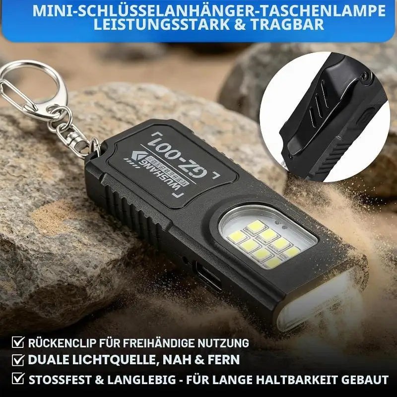 Nixie Magnetic Keychain Flashlight – Clip-On LED Torch
