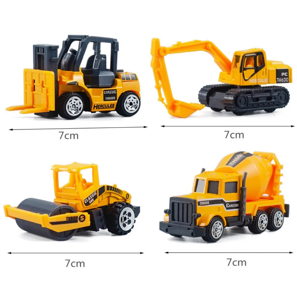 Mini Alloy Tractor & Engineering Vehicle Set – 3-Pack