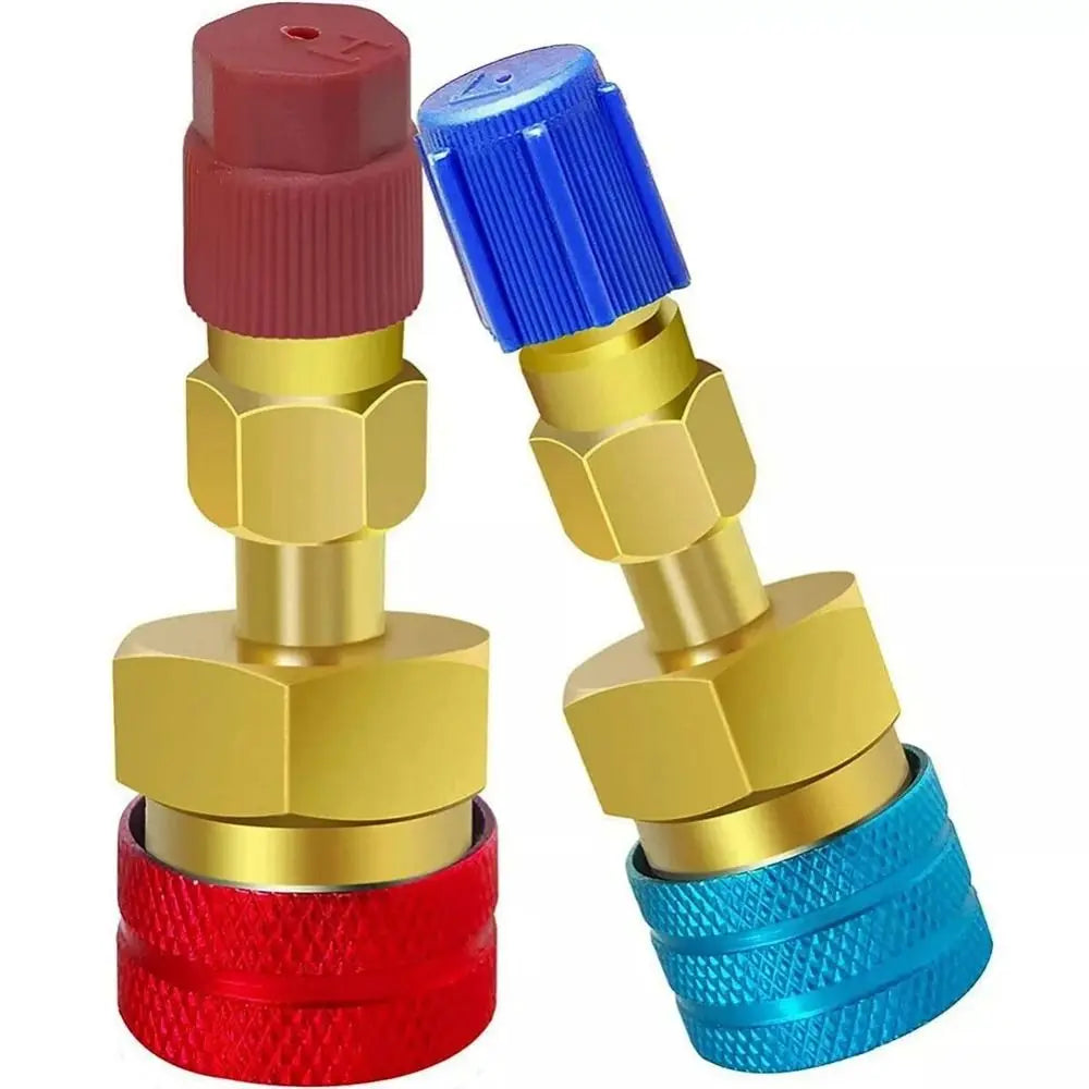 R1234YF to R134A Quick Coupler Adapter Kit – High & Low Side