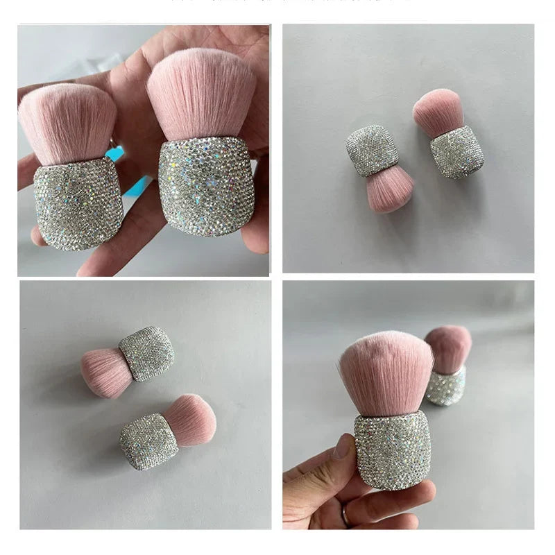 Diamond Handle Mushroom Head Powder & Blush Makeup Brush