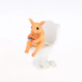 Funny Pig on Toilet Resin Figurine – Whimsical Home Decor
