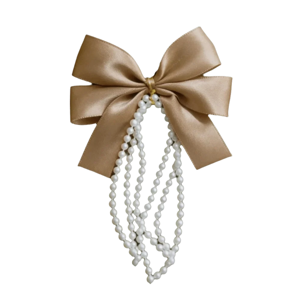 12pcs Velvet Christmas Bows Gold Twist Ties & Pearl Tassel Décor