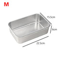 Stainless Steel Rectangular Tiramisu Mold & Cake Pan with Lid